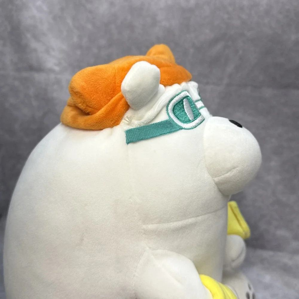 Miniso We Bare Bear Ice Bear Summer Vacation Series Polar Bear Plush NWT 12